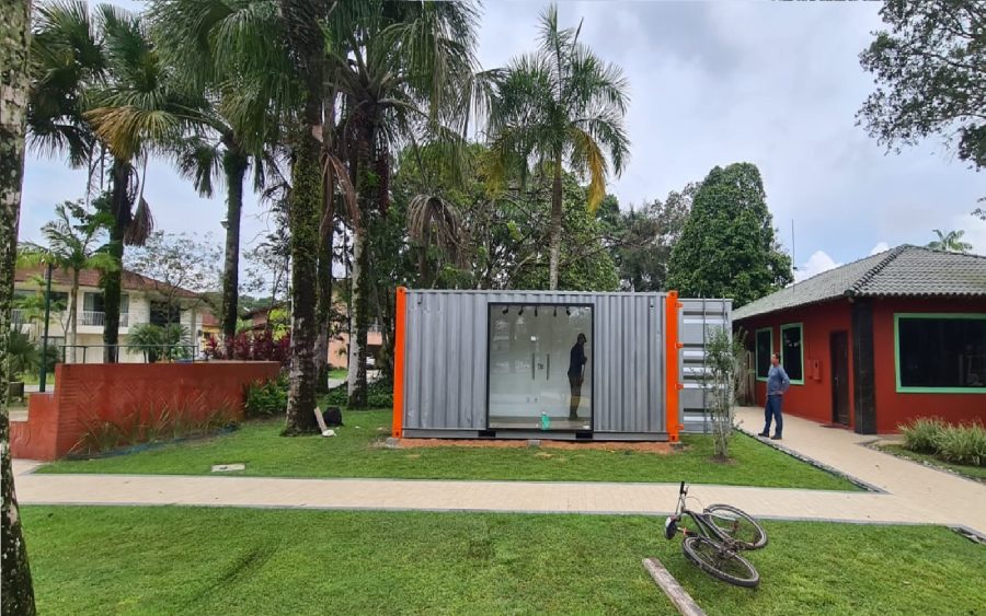 casa container 11 Loja conveniência Conteiner marítimo 20 pés 15m2