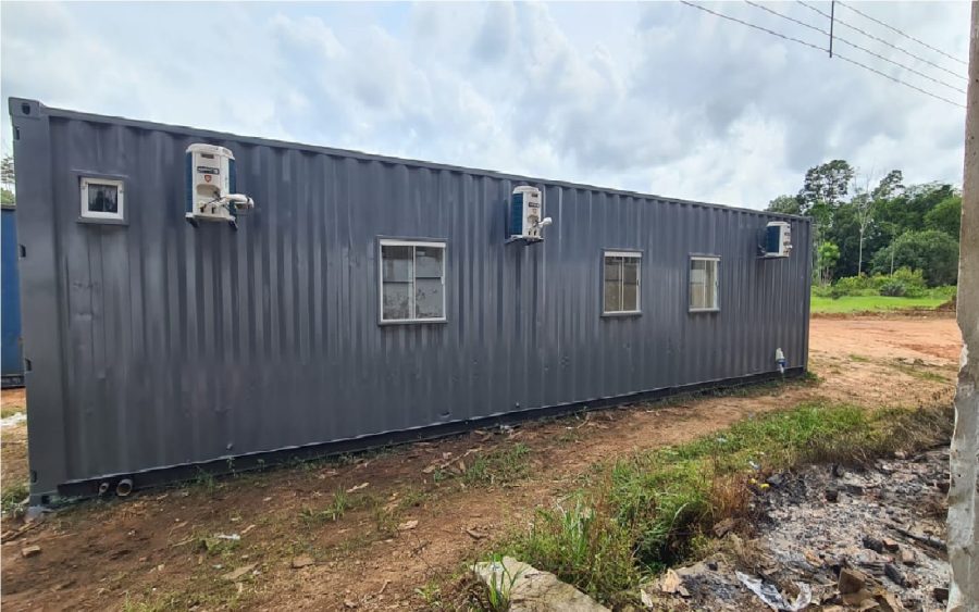 casa container 31 Projeto container Alojamento com 2 quartos, copa, cozinha, e wc em container marítimo 40 pés HC com 30m2